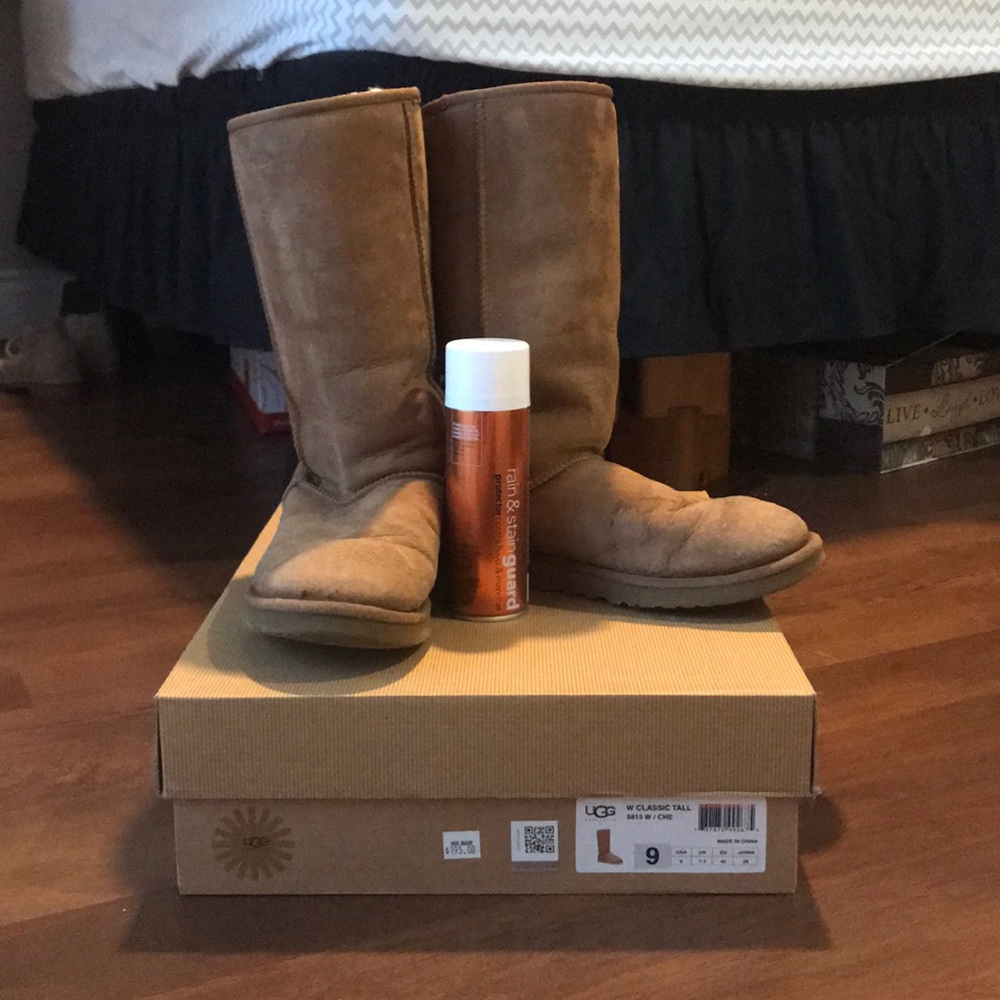 Tall brown ugg boots
